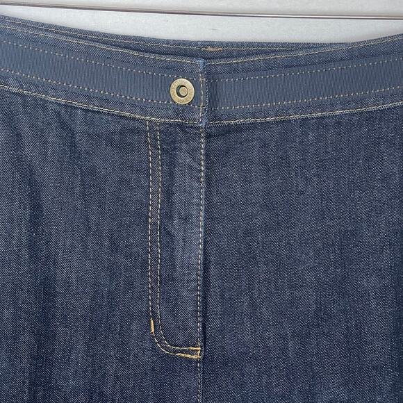Jones New York Trouser Jeans Size 16 Dark Wash Wide Leg Stretch Denim Classic - Picture 10 of 16